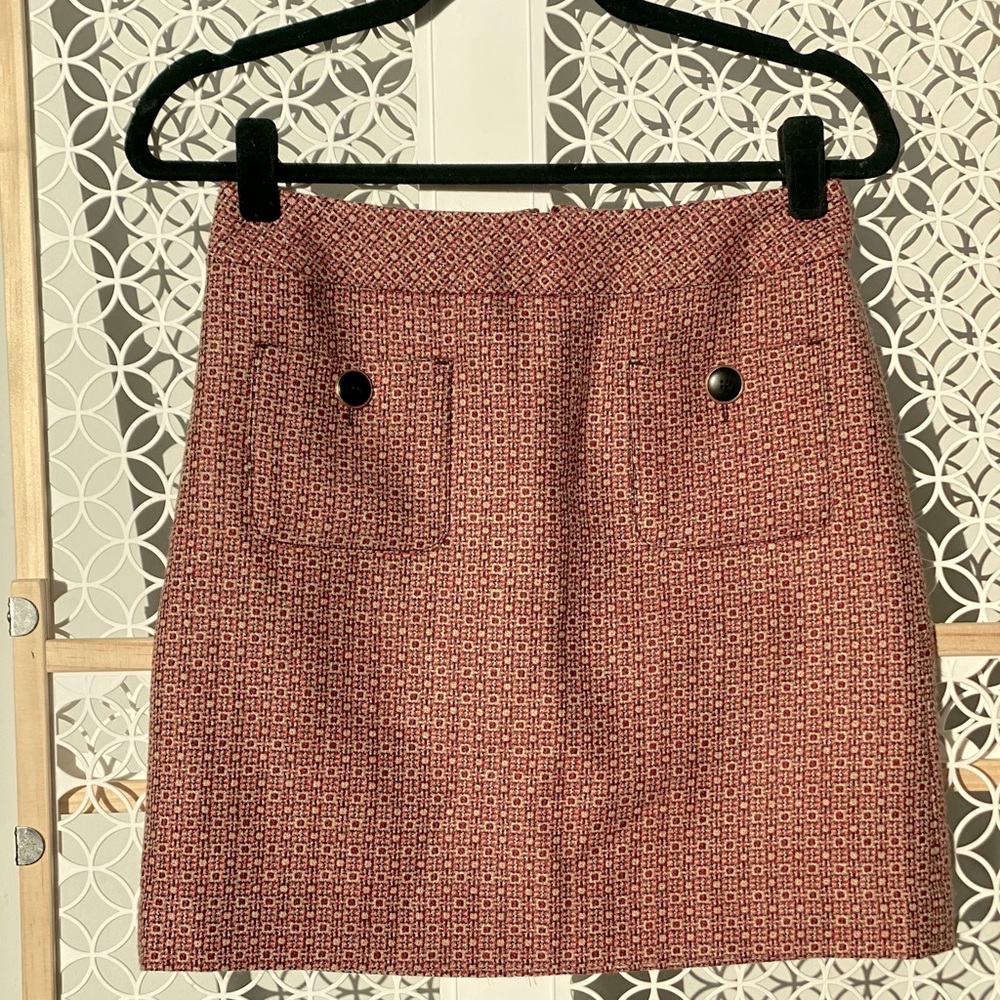 Ann Taylor Loft Tweed Mini Skirt